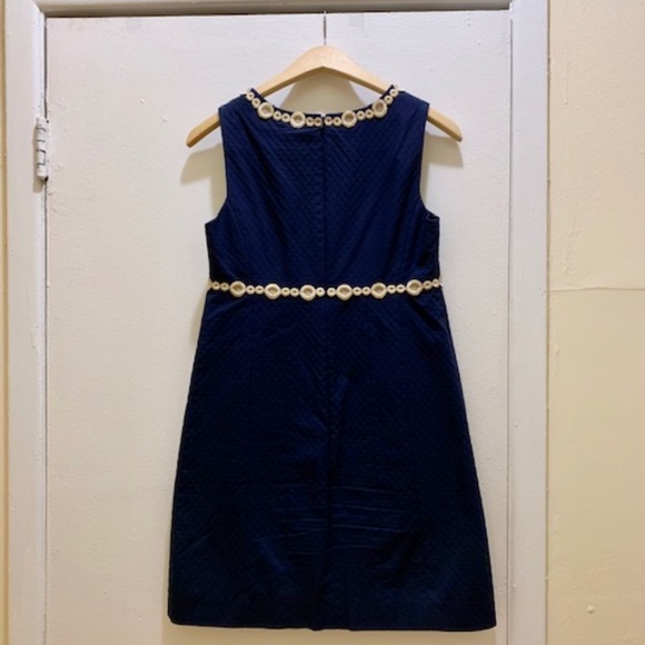 Lilly Pulitzer Navy Rosie Lace Detail Shift Dress - Picture 2 of 3
